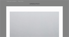 Desktop Screenshot of gonzalopuch.com